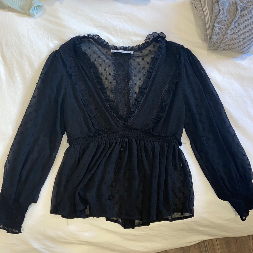 Sheer Zara top